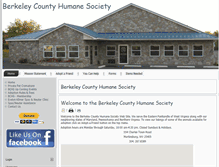 Tablet Screenshot of berkeley.wvhumane.com